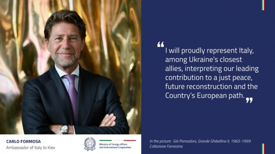Italy appoints new ambassador to Ukraine