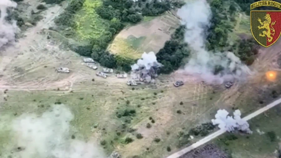 Артилеристи показали, як розбили колону росіян з 15 танків та БМП