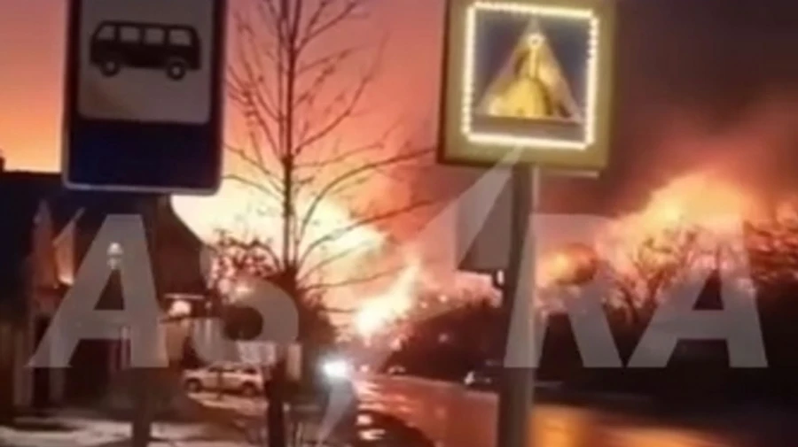 Drones attack 12 Russian oblasts, sparking fires at oil refinery and factory – videos