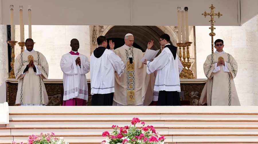Pope Leo XIV calls for peace in Ukraine during speech at inauguration mass