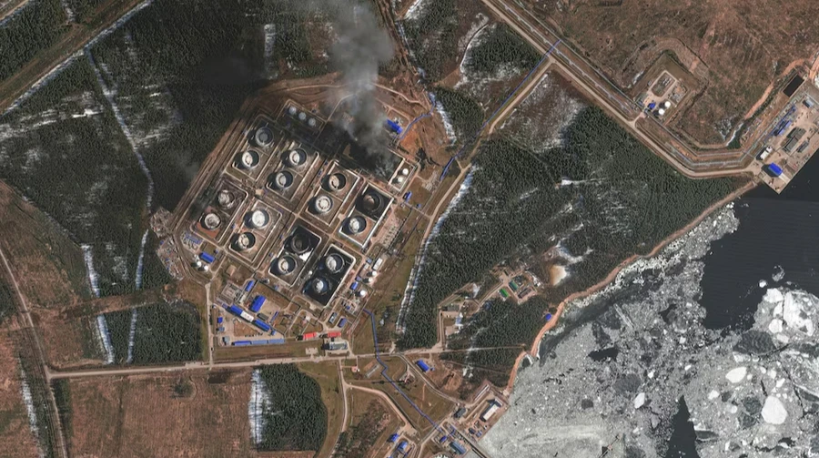Satellite images show damage to Russian oil port hit by Ukrainian drones – Reuters