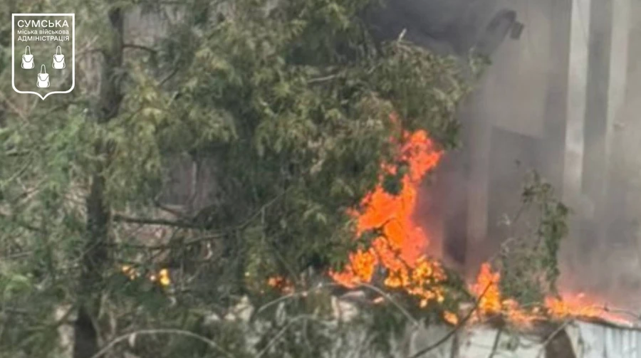 Russian drone hits military enlistment office in Sumy