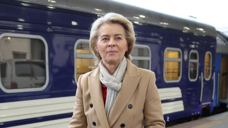 European Commission President arrives in Kyiv