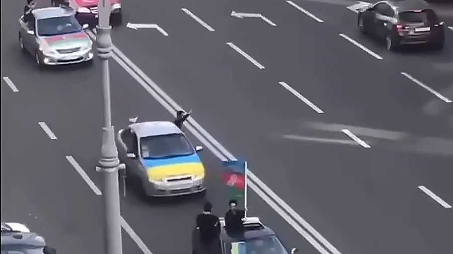 В центре Киева иностранцы устроили стрельбу