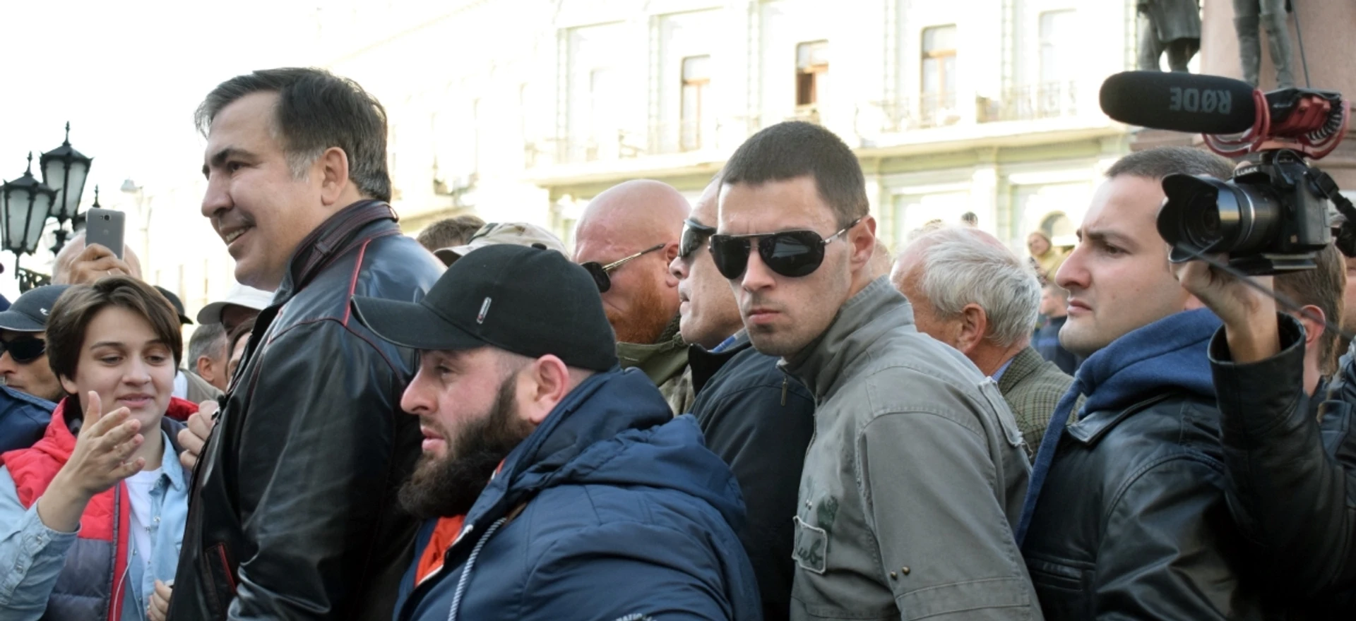 Саакашвили в Одессе. С титушками и без старой команды