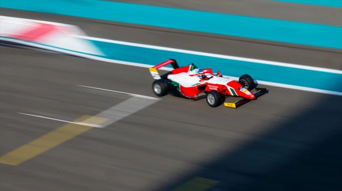 Ukrainian racing driver achieves season's best result and claims first Formula 4 podium – video