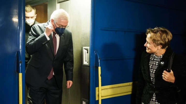 President of Germany arrives in Kyiv