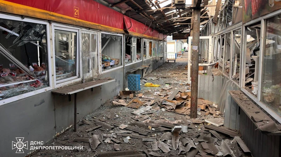 Five killed and 27 injured in Russian strike on market in Nikopol