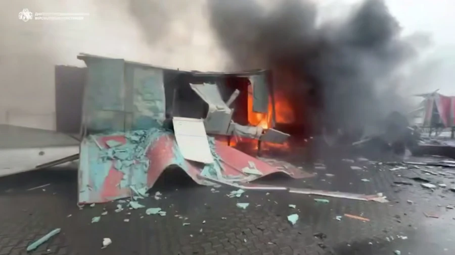 Russians attack logistics company warehouses in Dnipropetrovsk Oblast