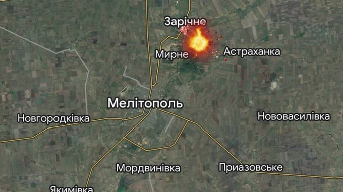 Біля Мелітополя стався потужний вибух, імовірно на базі окупантів – мер