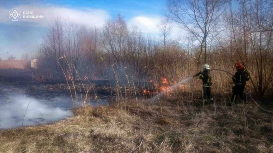 Двоє людей загинули під час спалювання трави на Київщині