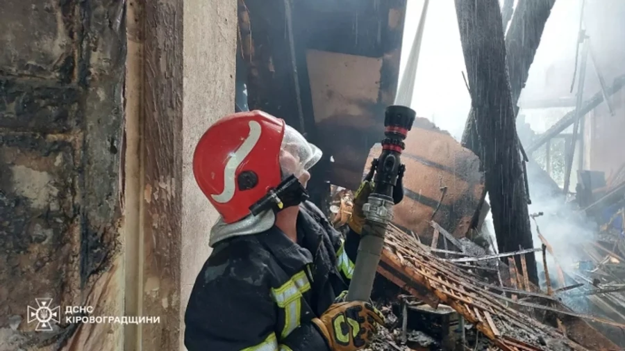 Russian drone attack damages philharmonic hall, university and fire station in Kropyvnytskyi – photos