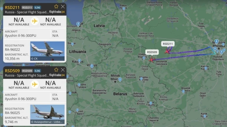 Путін прилетів до Мінська