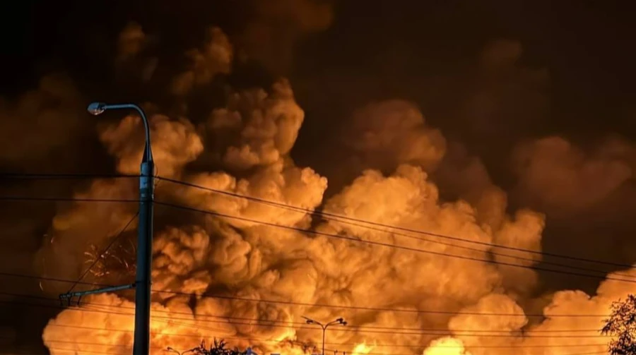 Russian attack on Sumy sparks major shopping centre fire, damages high-rise residential building and injures children