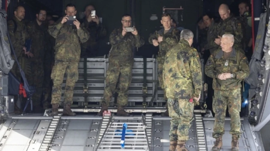 Первые военные немецкой бригады прибыли в столицу Литвы