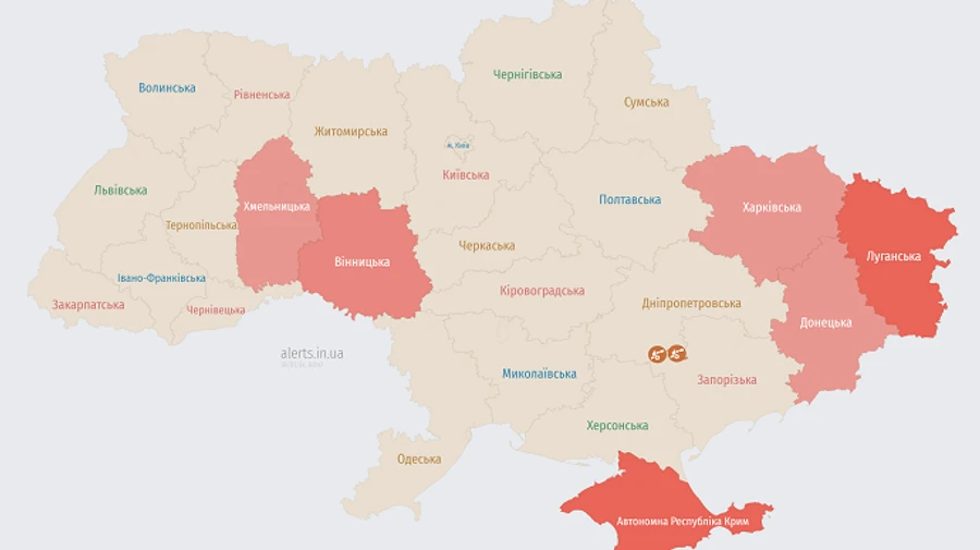 Warning of missile threat issued in Ukraine's east