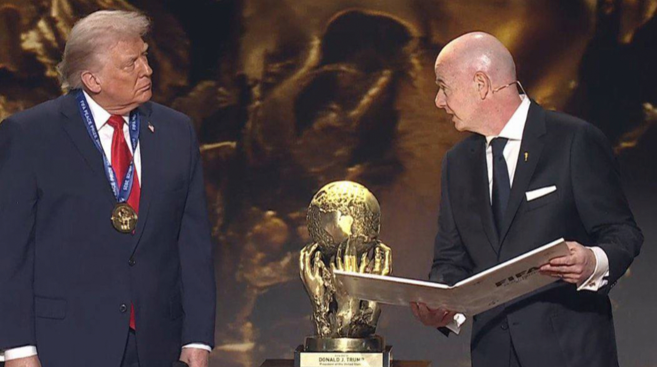 Trump receives first-ever FIFA Peace Prize during 2026 World Cup draw