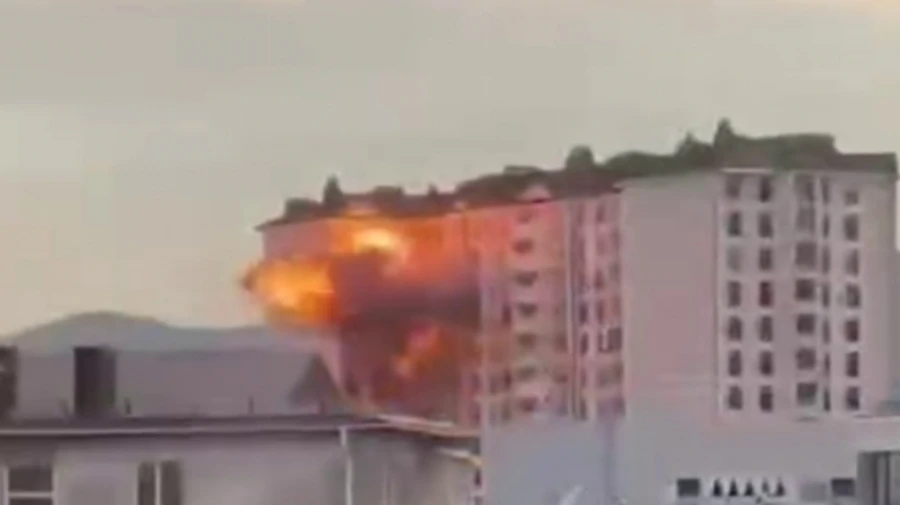Drones attack Russia's Novorossiysk overnight, causing fires – videos