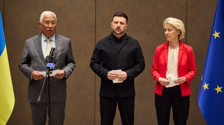 Европейские лидеры обсудили с Зеленским на Кипре открытие переговорных кластеров