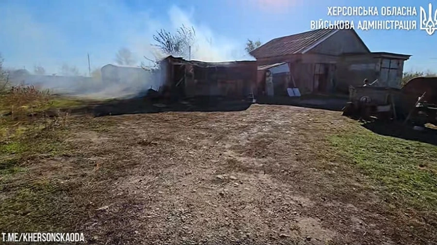 Russian forces hit civilian business in Kherson Oblast, injuring 3 people