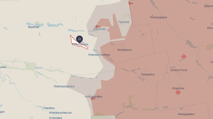 Ukrainian defence forces control Kalynivske in Dnipropetrovsk Oblast