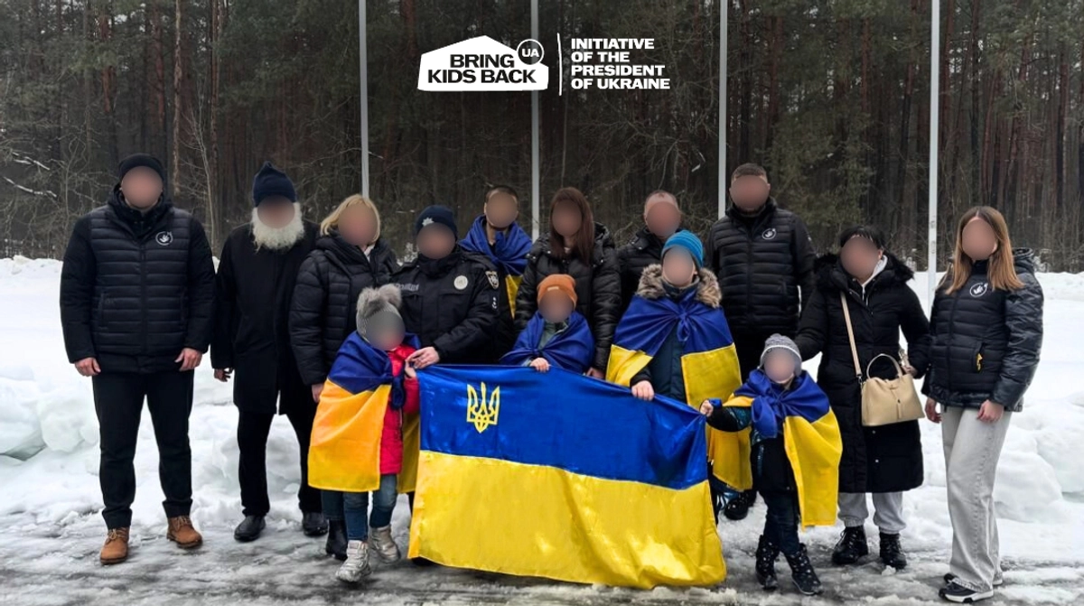 Five more Ukrainian children abducted by Russia have been brought back home – photo