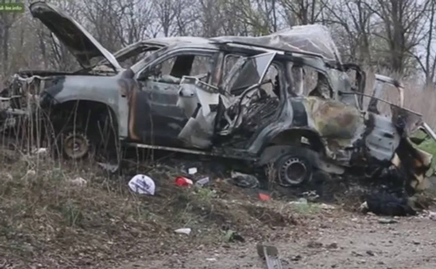 Бойовики ОРЛО оприлюднили відео з місця підриву патруля місії ОБСЄ 