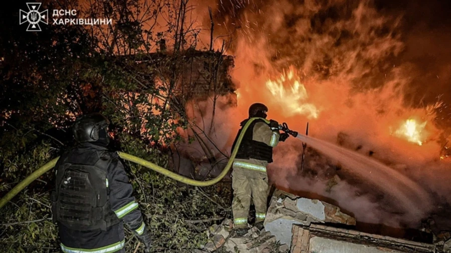 Russians hit municipal business in Kharkiv Oblast: man killed – photos