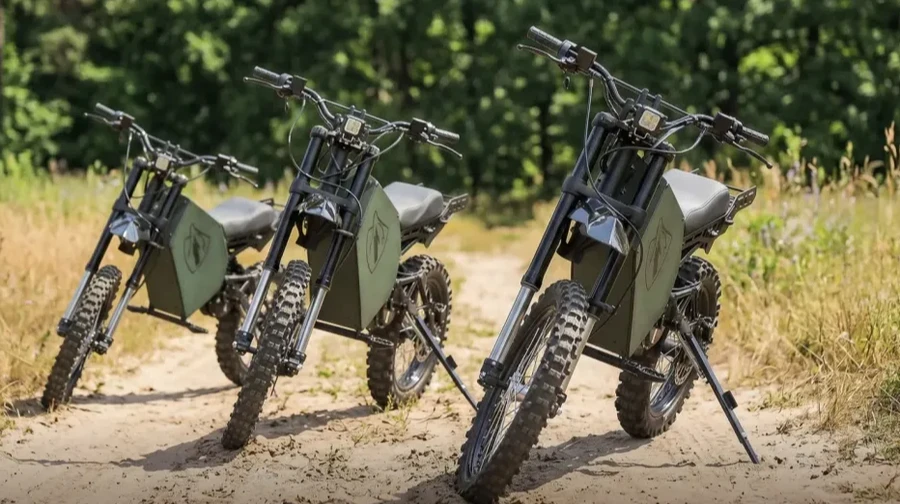 Ukraine officially adopts Wolfstorm electric motorcycle for two-person military transport