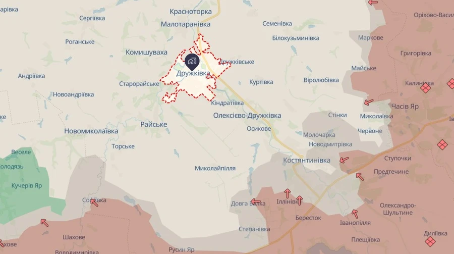 В Дружковской общине в Донецкой области осталось менее 3 тысяч мирных жителей