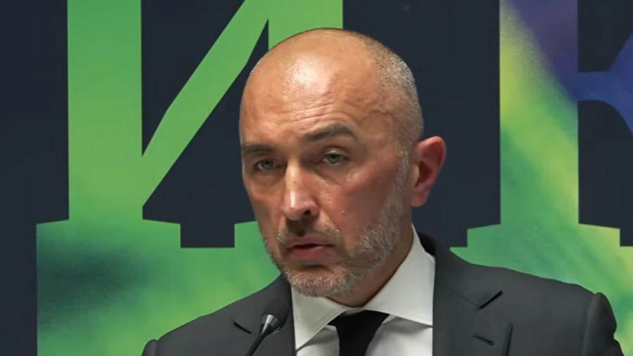 Searches underway at premises linked to Ukrainian National Bank's governor, sources say