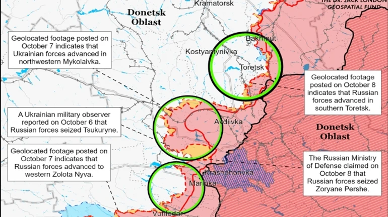 ISW: Наступление россиян на Донетчине может достичь кульминации в ближайшие месяцы