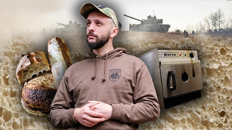Навіть у пеклі можна знаходити щось, щоб не падати духом. Як колишній шеф-кухар Дмитро Бігас випікає хліб між штурмами під Бахмутом