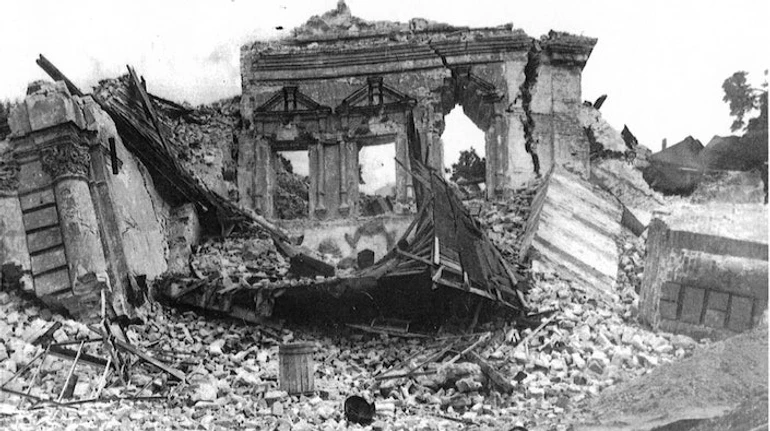 Destruction of the 12th-century St. Michael's Golden-Domed Cathedral by the Soviet authorities and the theft of its mosaics