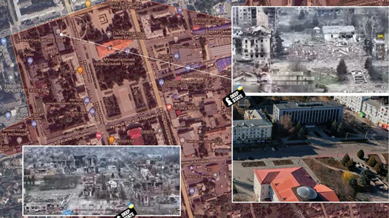 Пригожин притащил флаг на давно разрушенное админздание в Бахмуте - Череватый