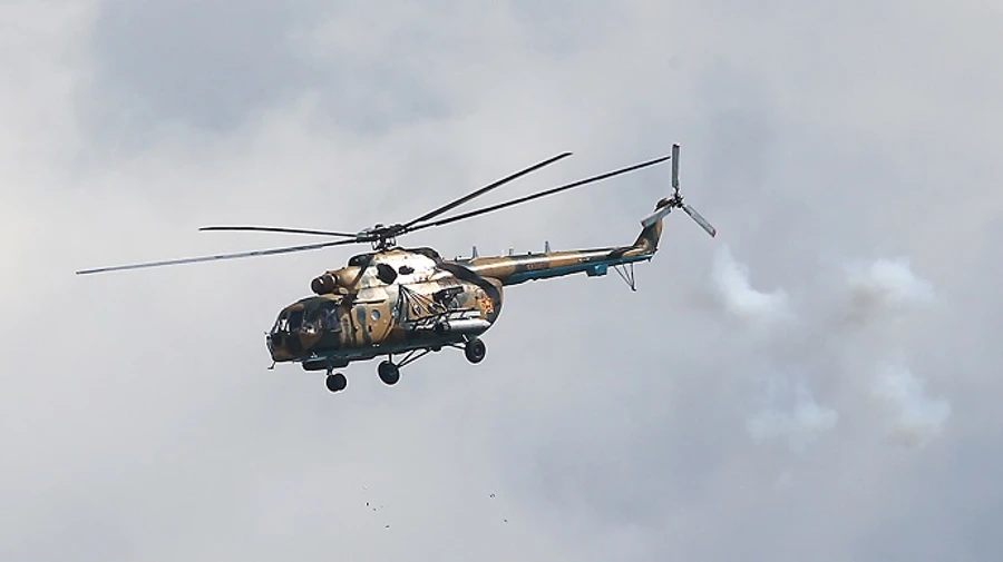 Вертолет Воздушно-космических сил России разбился в Подмосковье