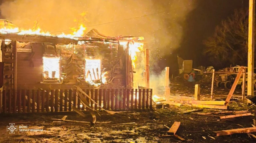 Russians attack Chernihiv Oblast: fires rage, two injured – photos