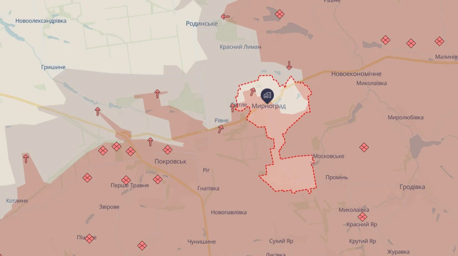 В центре Мирнограда продолжаются стрелковые бои с врагом, РФ стягивает тяжелую технику для штурма