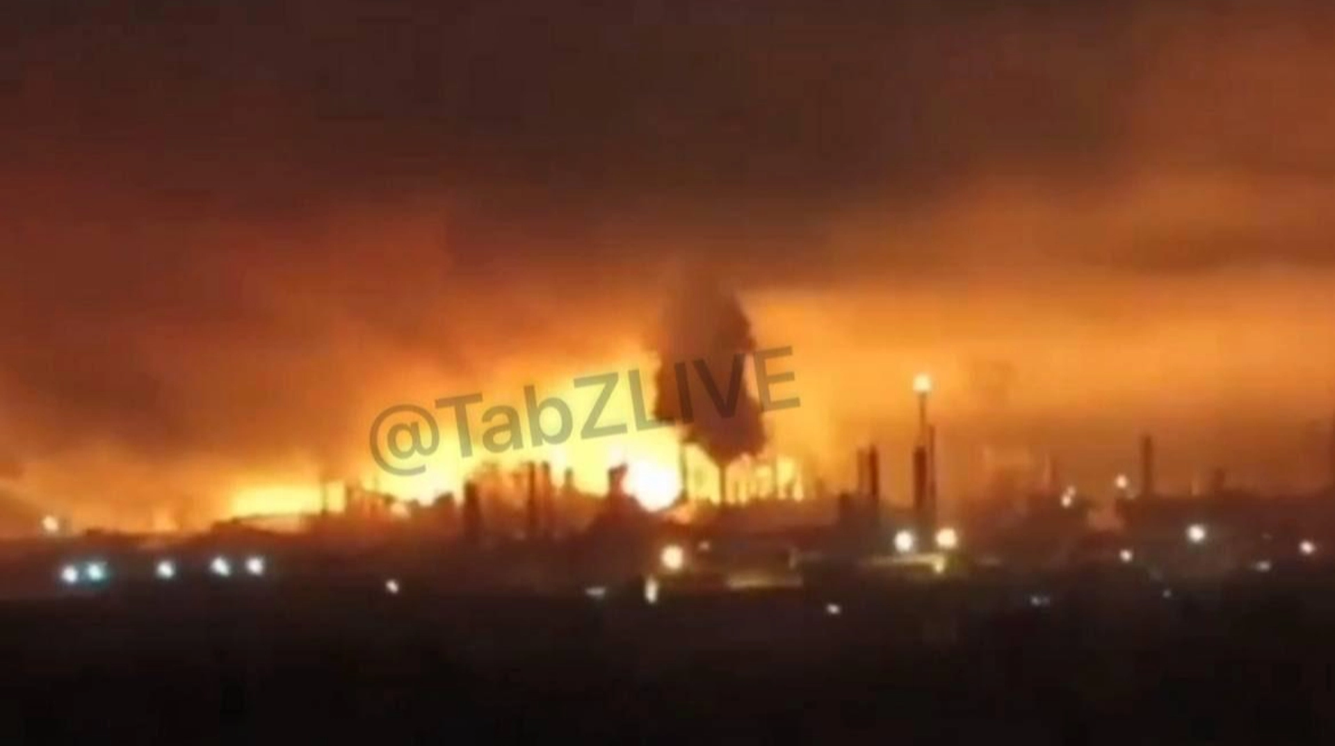 Ukrainian drones set Lukoil refinery on fire in Russia's Nizhny Novgorod Oblast