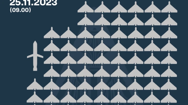 Росія атакувала Київ рекордною кількістю Шахедів: сили ППО збили 74 з 75