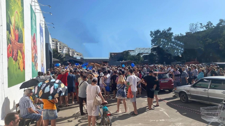 Russian occupation regime opens supermarket in Mariupol building formerly used as morgue