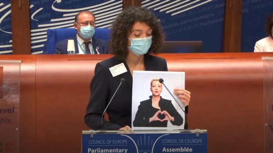 Беларусскую оппозиционершу Колесникову наградили в ПАСЕ премией Гавела