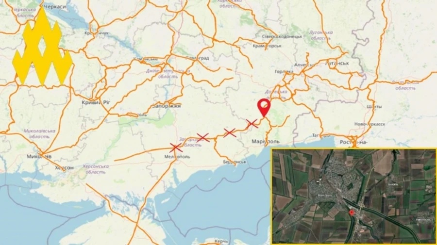 Ukrainian partisans disrupt Russian logistics in occupied Volnovakha, Donetsk Oblast