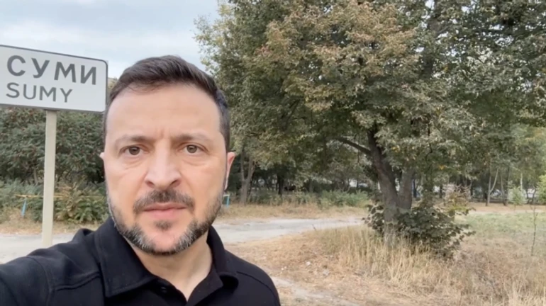 Zelenskyy holds Staff meeting during visit to Sumy Oblast