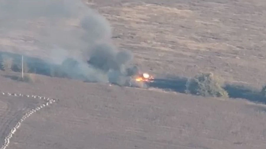 It burns beautifully: Ukraine's forces down Russian Mi-8 helicopter