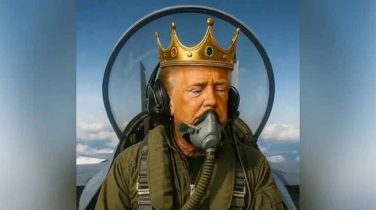 Трамп відповів на протести згенерованим ШІ відео, де він скидає фекалії на демонстрантів