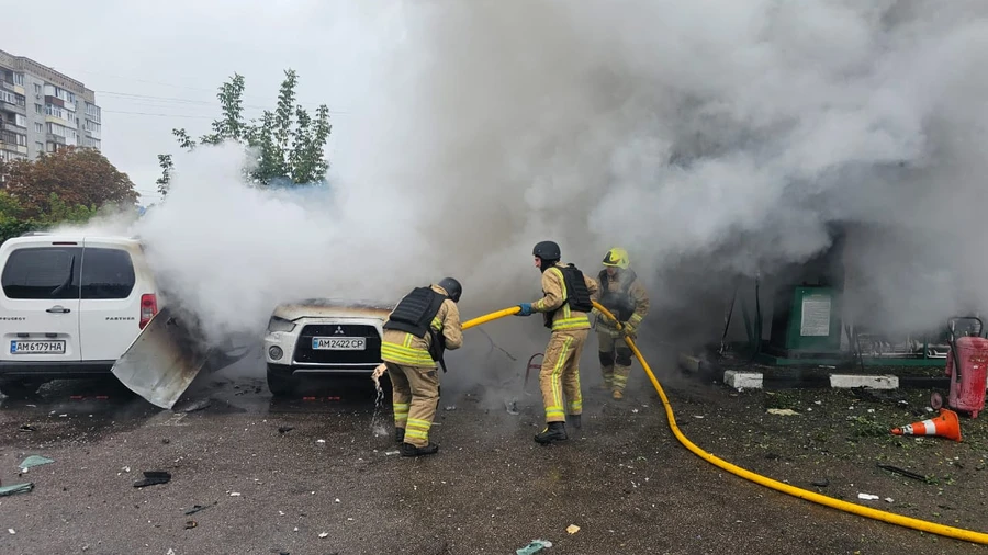 Russia attacks two petrol stations in Zhytomyr Oblast