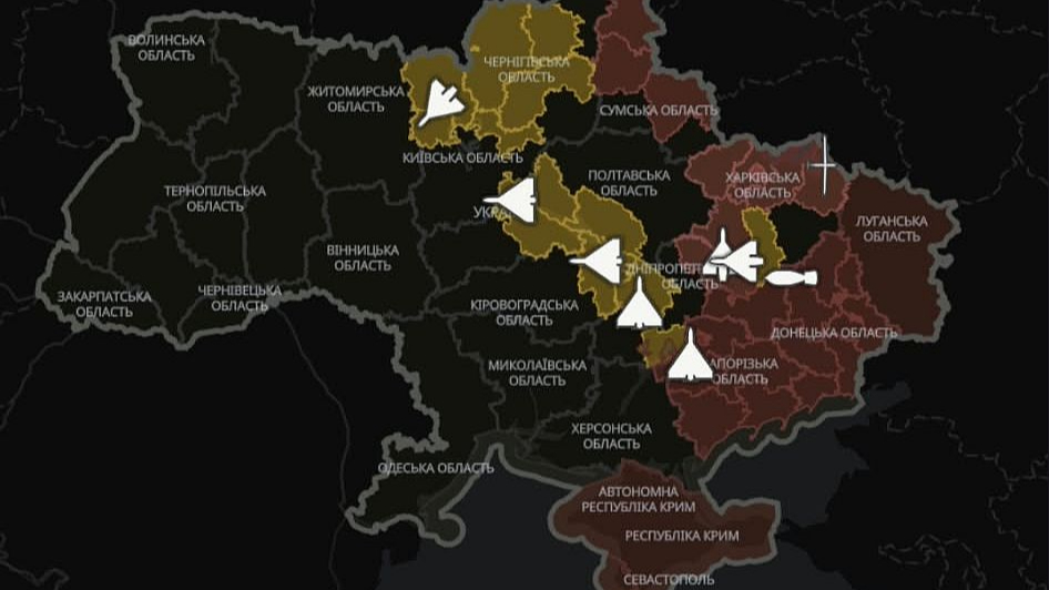 У додатку “Повітряна тривога” тепер можна бачити рух ворожих ракет і дронів – прем’єр У додатку “Повітряна тривога” тепер можна бачити рух ворожих ракет і дронів – прем’єр