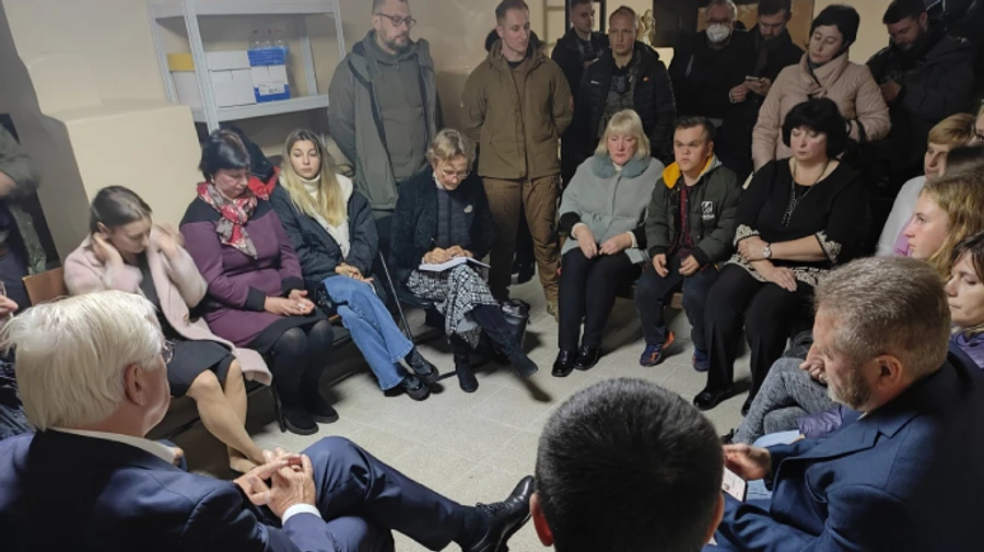 Штайнмаєр ховався в укритті під час повітряної тривоги на Чернігівщині 