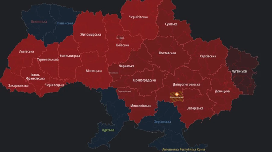 В Украине не утихают тревоги